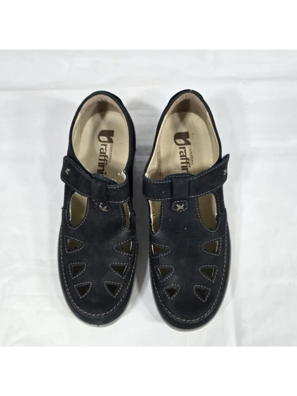 Umberto Raffini Women Irelyn Mary Jane Shoes Size 6 US Blue Leather Comfort